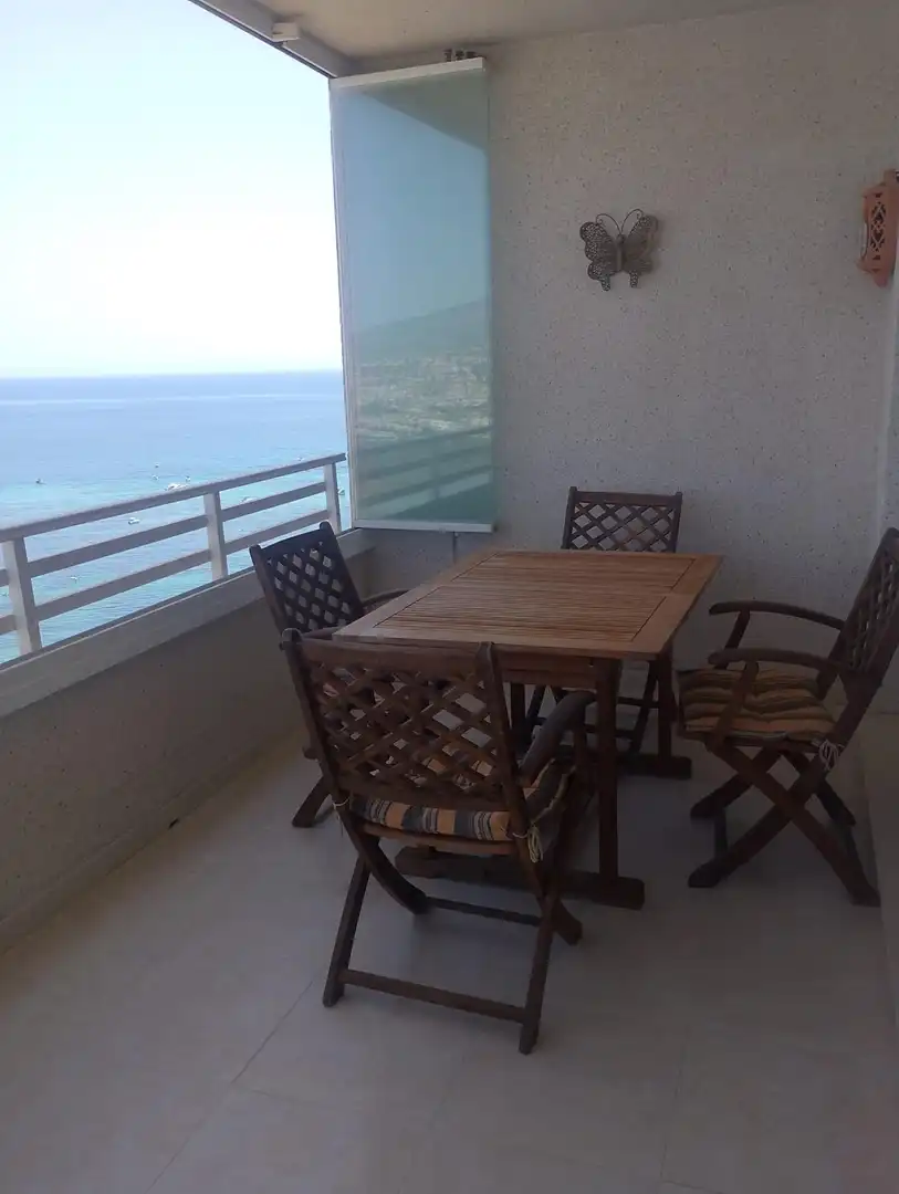 Terraza de Apartamento en venta en Calpe / Calp con Aire acondicionado, Calefacción y Jardín privado