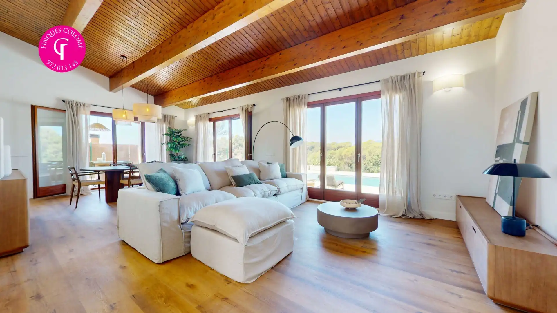 Living room of Houses for sale in Sant Julià de Ramis  with Air Conditioner, Heating and Terrace