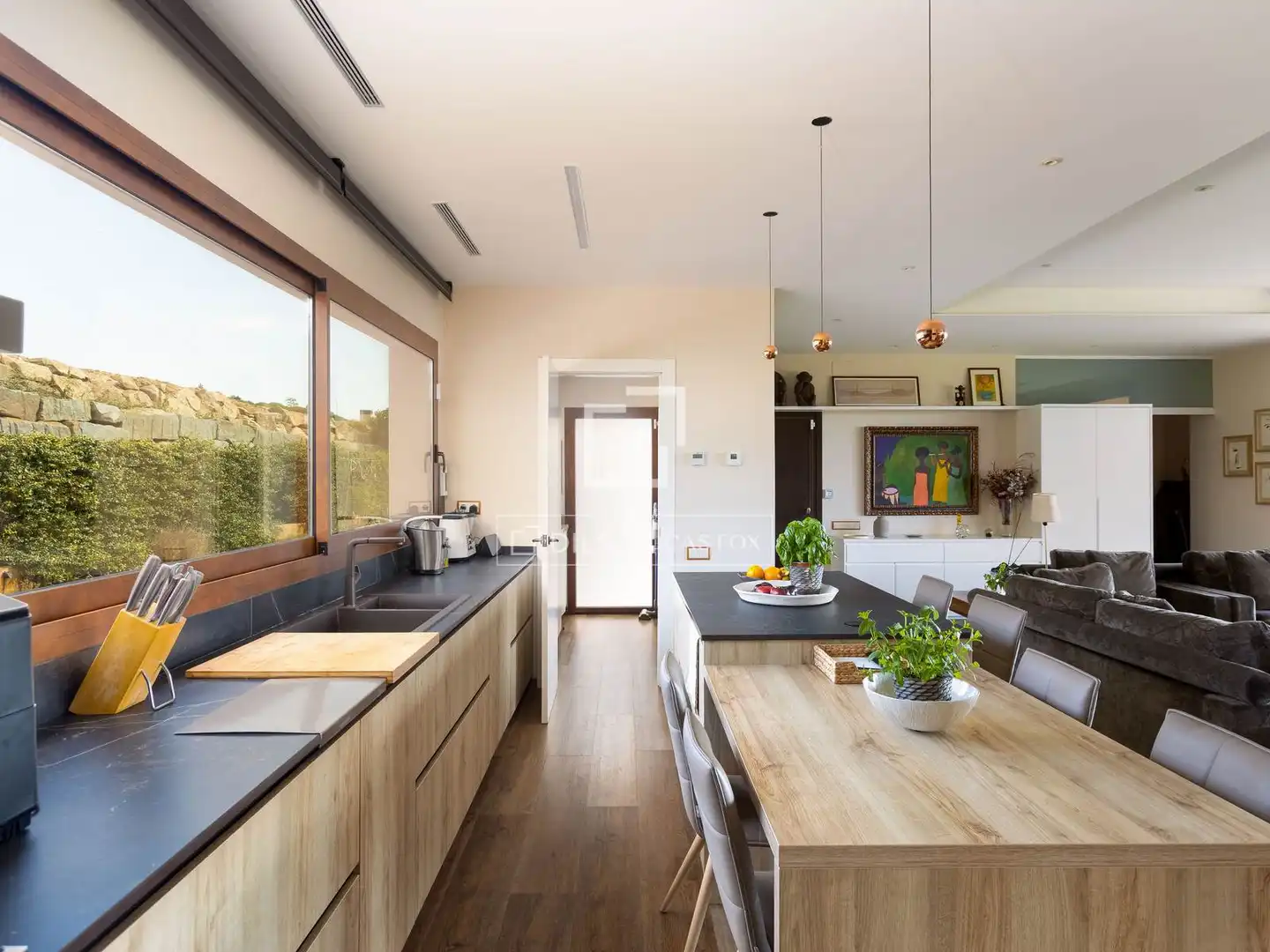 Cocina de Casa o chalet en venta en Sant Vicenç de Montalt con Aire acondicionado, Calefacción y Jardín privado