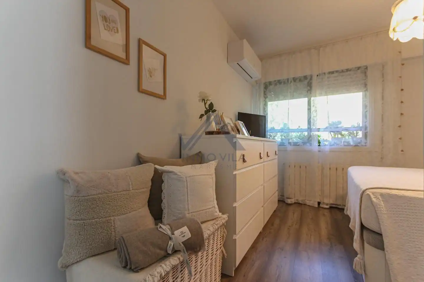 Schlafzimmer von Wohnung zum Verkauf in Montcada i Reixac mit Klimaanlage, Terrasse und Möbliert