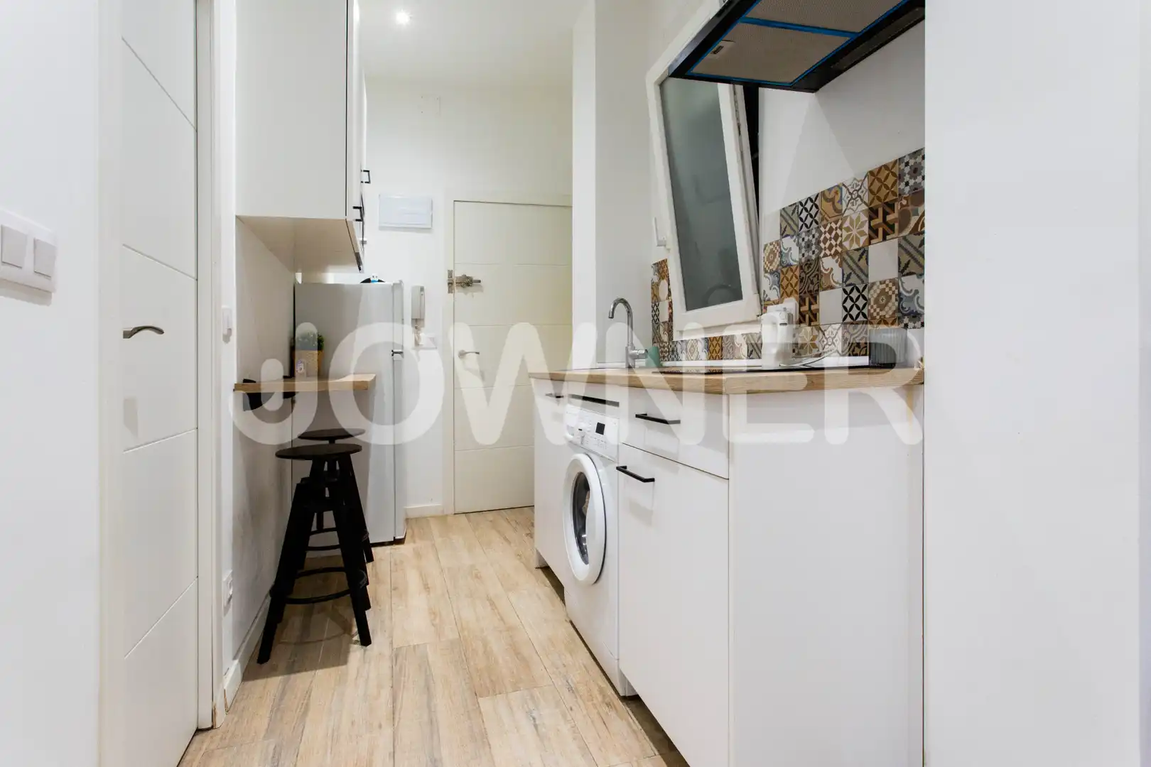 Cocina de Piso de alquiler en Madrid con Calefacción, Amueblado y Lavadora