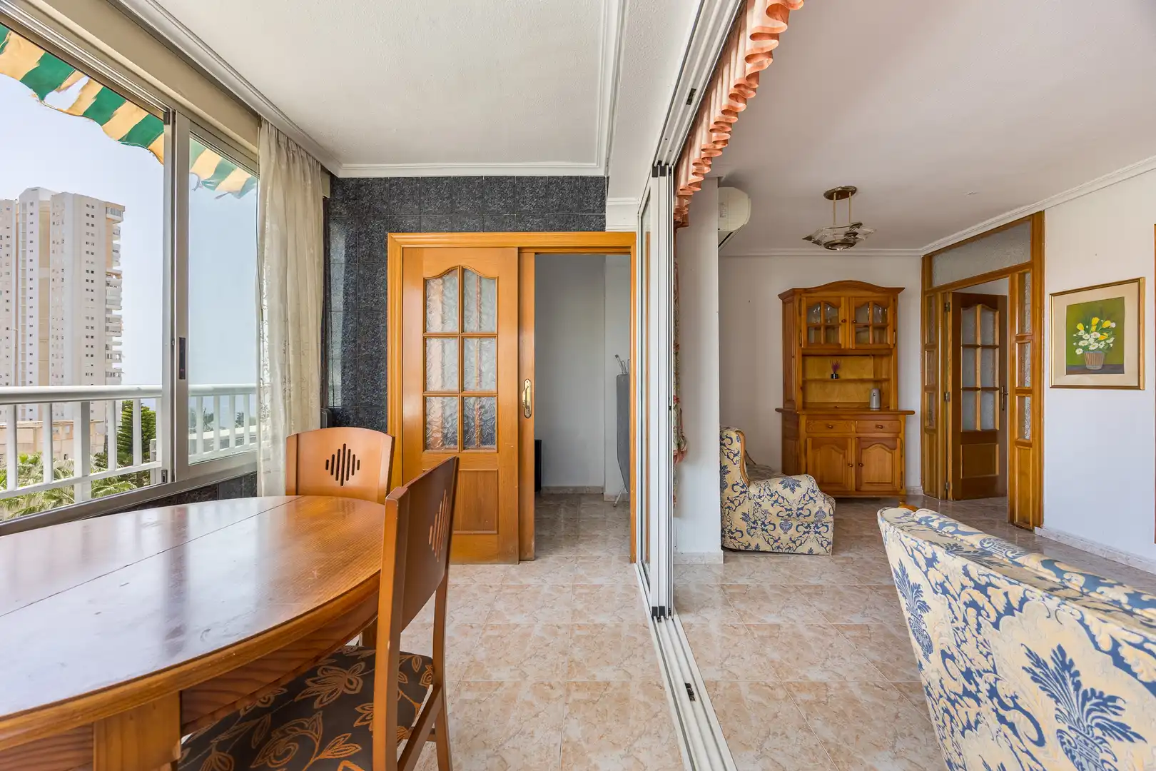 Dining room of Apartments for sale in Benidorm  with Swimming Pool, Furnished and Community pool