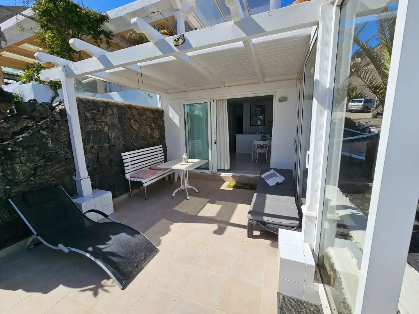 Terraza de Piso en venta en Tías con Jardín privado, Parquet y Piscina