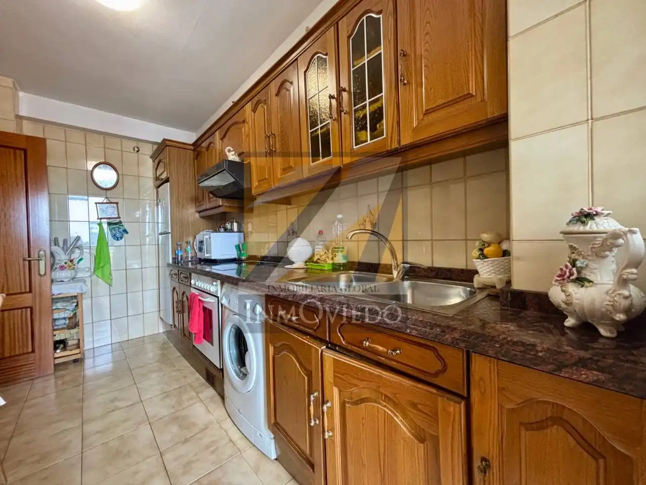 Kitchen of Flat for sale in Avilés  with Heating, Parquet flooring and Terrace