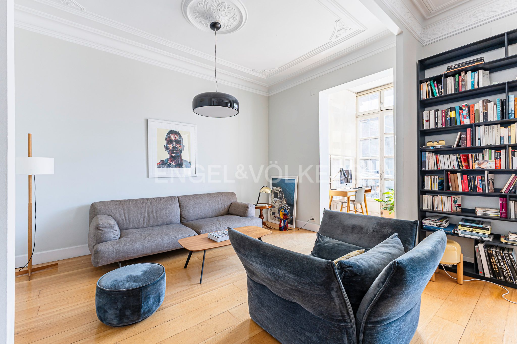 Sala d'estar de Apartament en venda en  Barcelona Capital amb Aire condicionat, Calefacció i Parquet