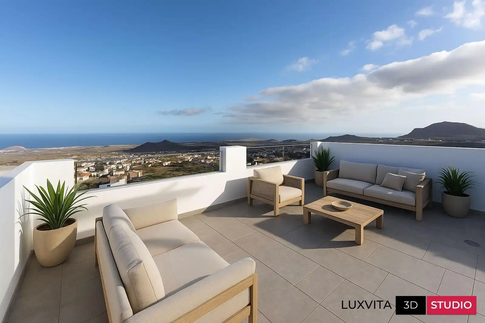 Terraza de Casa adosada en venta en San Miguel de Abona con Aire acondicionado, Jardín privado y Terraza