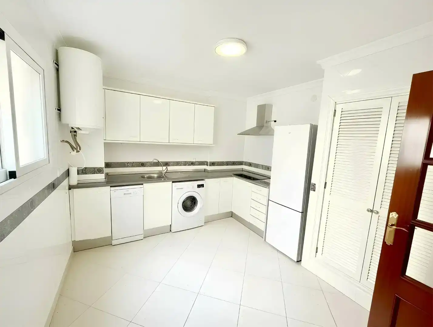 Küche von Wohnung zur Miete in Málaga mit Klimaanlage