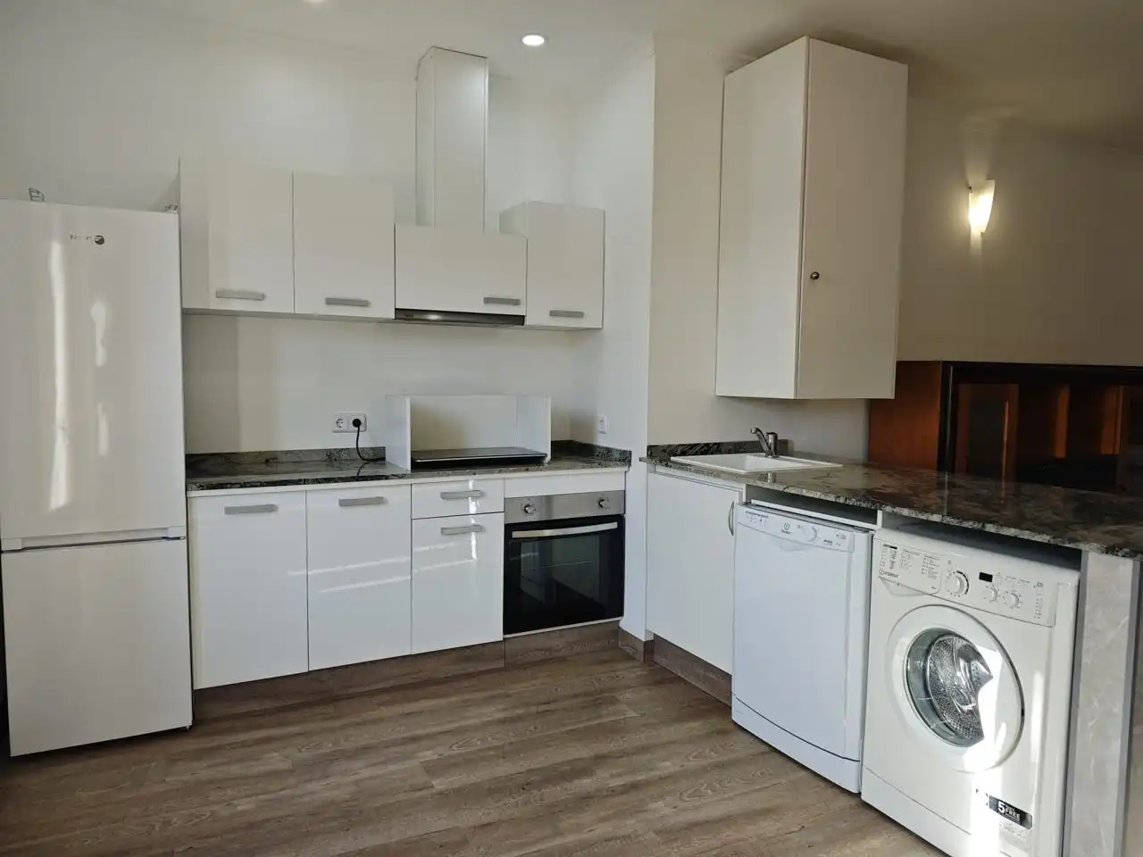 Kitchen of Flat for rent in Algaida  with Air Conditioner, Terrace and Furnished