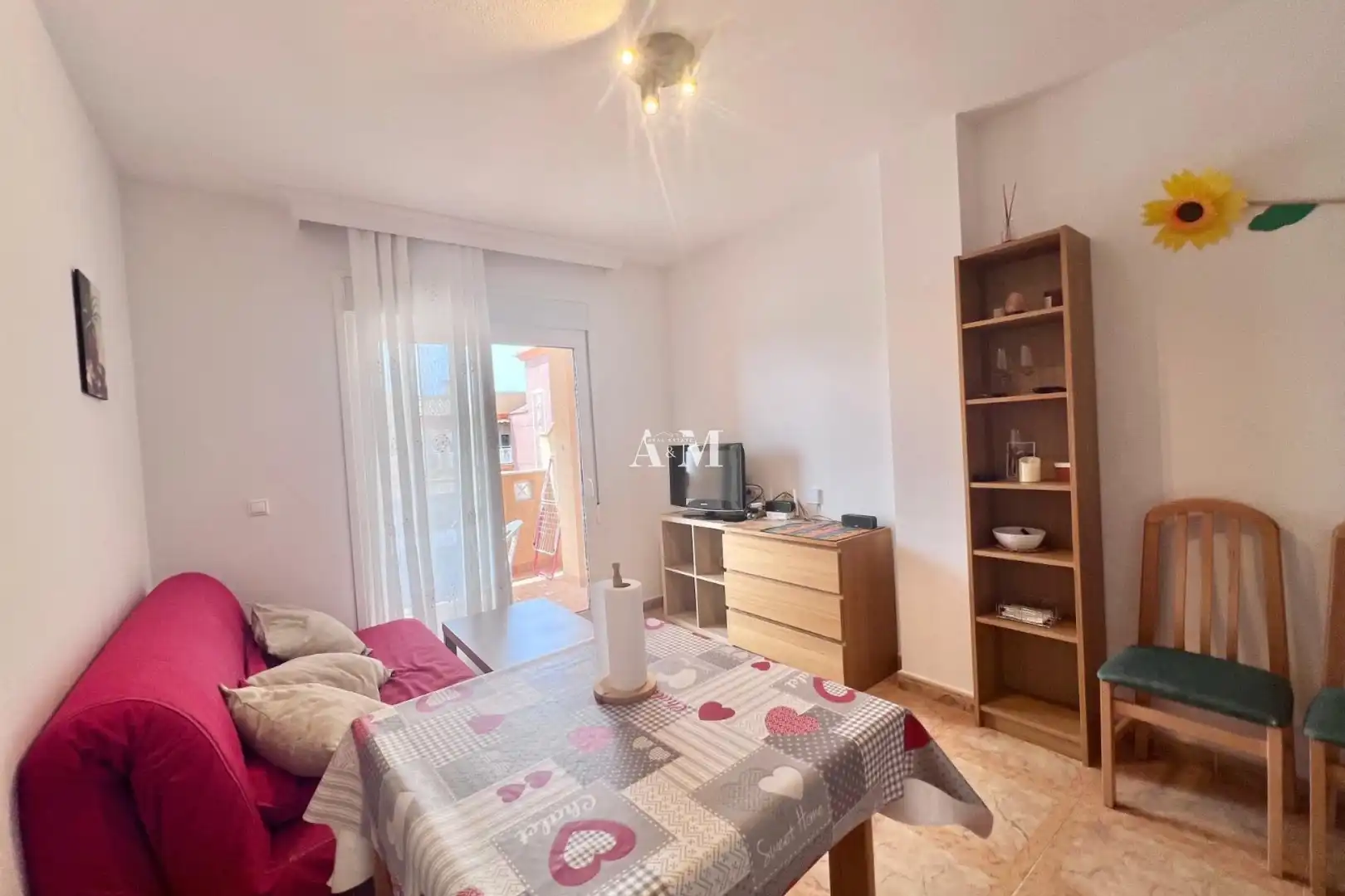 Schlafzimmer von Wohnung zur Miete in San Pedro del Pinatar mit Klimaanlage, Heizung und Terrasse