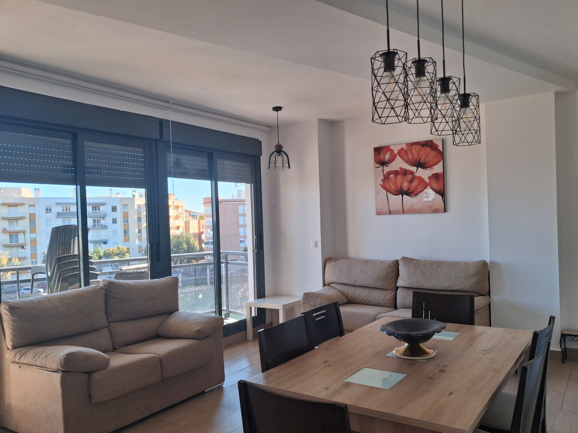 Sala d'estar de Pis de lloguer en Peñíscola / Peníscola amb Aire condicionat i Moblat