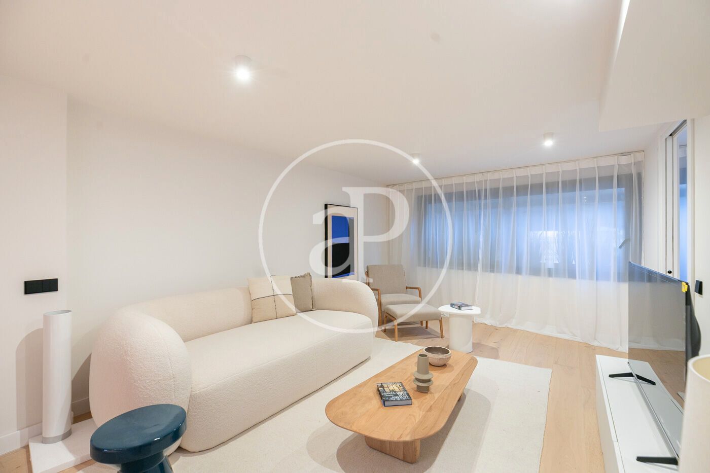 Wohnzimmer von Wohnung zum Verkauf in  Barcelona Capital mit Klimaanlage, Heizung und Abstellraum