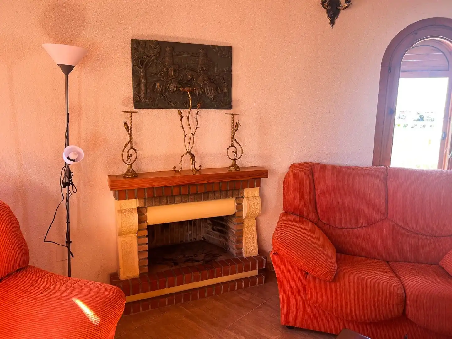 Sala d'estar de Casa adosada en venda en Torrevieja amb Calefacció, Jardí privat i Terrassa