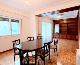 Dining room of Flat to rent in  Madrid Capital  with Heating, Parquet flooring and Terrace