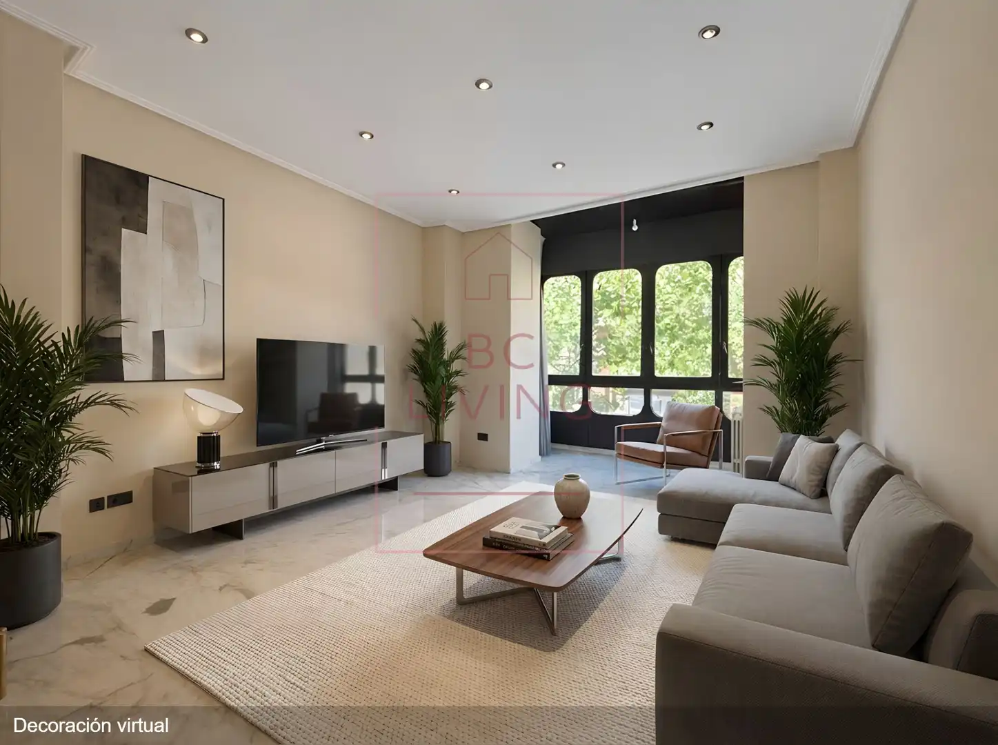 Sala de estar de Piso en venta en Zaragoza con Aire acondicionado y Trastero
