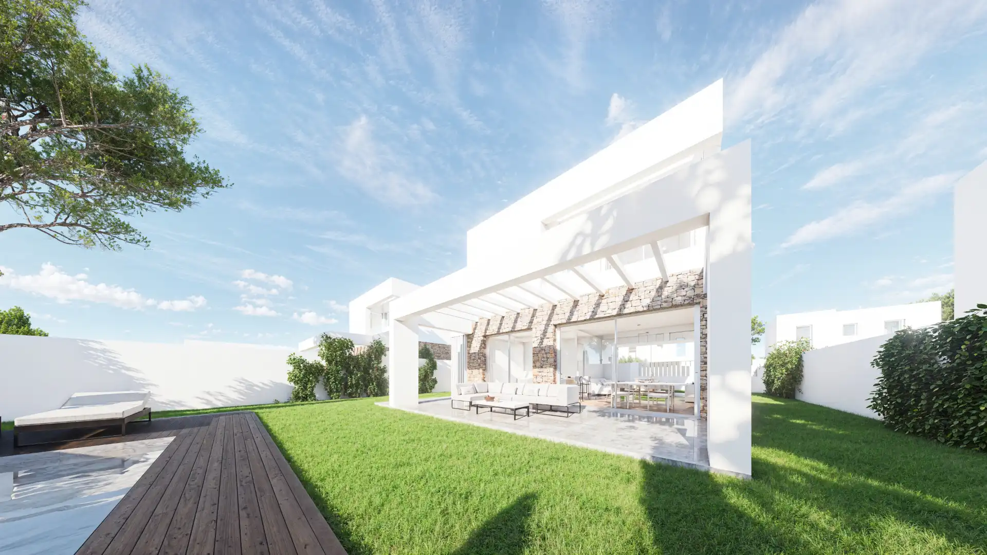 Chalet de obra nueva con terraza en venta en Camino del Rincón