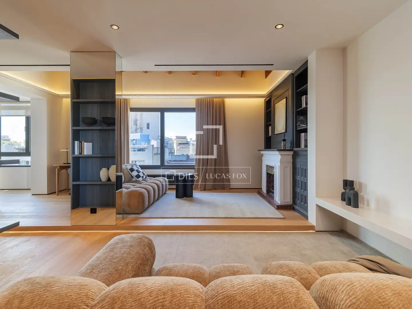 Sala de estar de Piso en venta en Barcelona con Aire acondicionado, Calefacción y Terraza