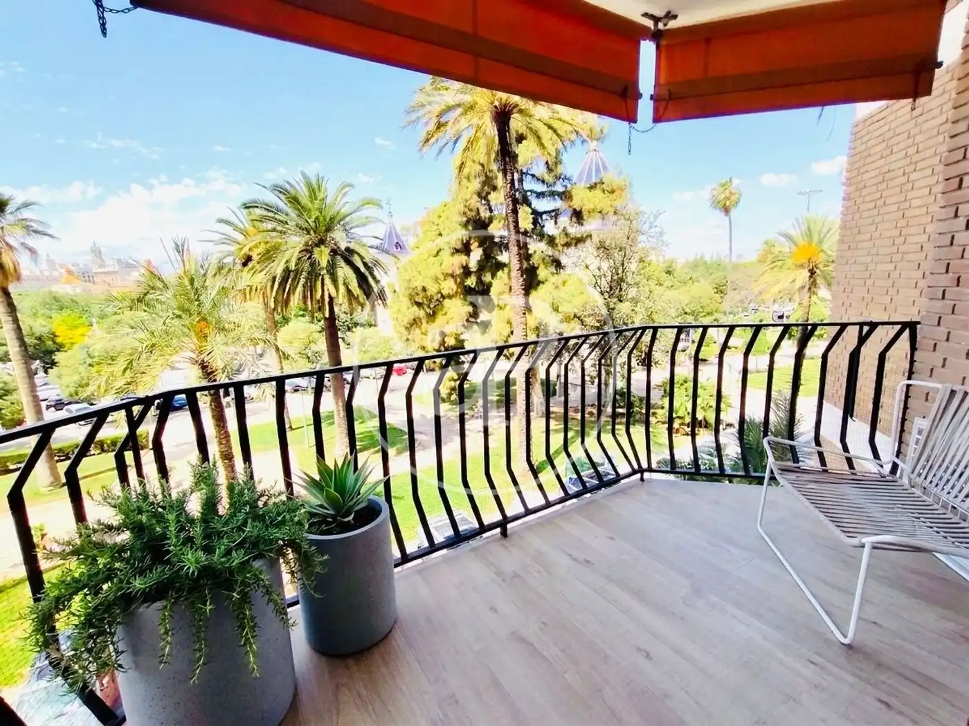 Terrace of Flat for rent in Valencia  with Heating, Furnished and Balcony