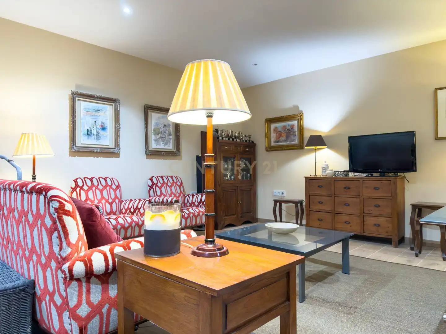 Sala d'estar de Casa o xalet en venda en Sant Vicenç de Montalt amb Aire condicionat, Jardí privat i Traster