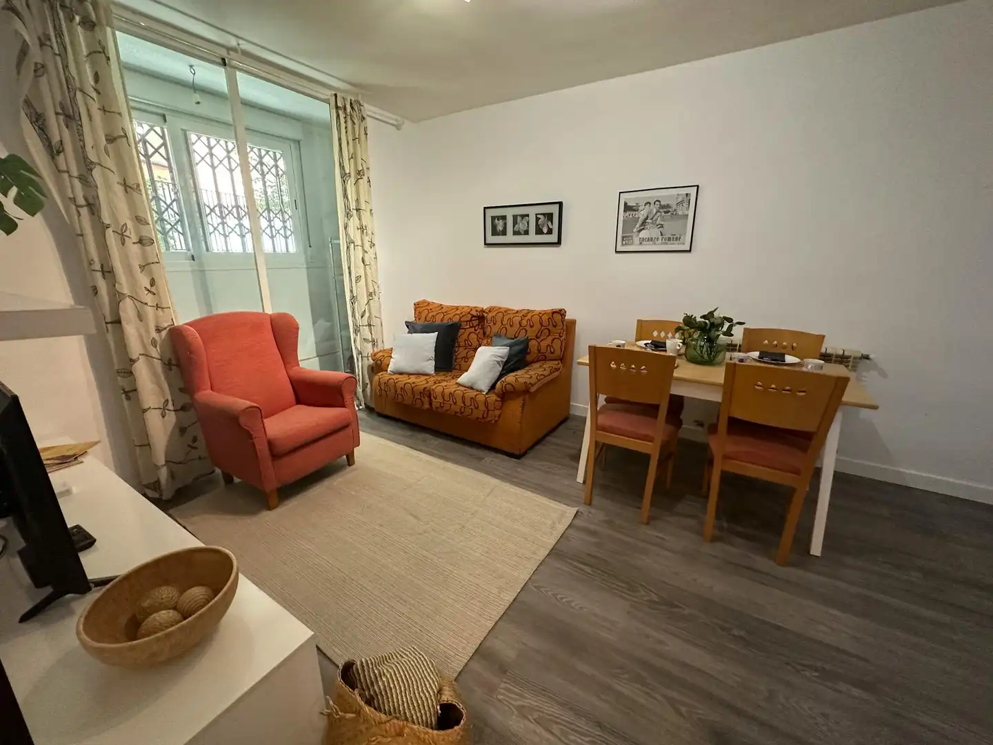 Wohnzimmer von Wohnung zur Miete in Madrid mit Heizung, Möbliert und Waschmaschine