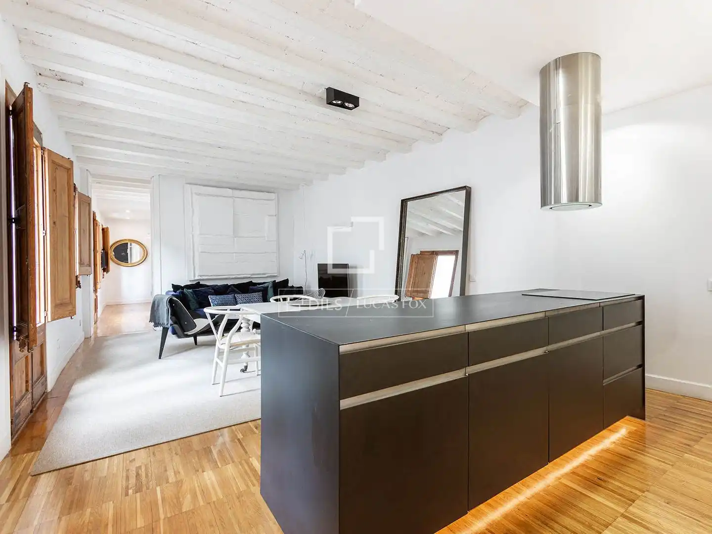 Sala de estar de Piso en venta en Barcelona con Aire acondicionado, Calefacción y Parquet