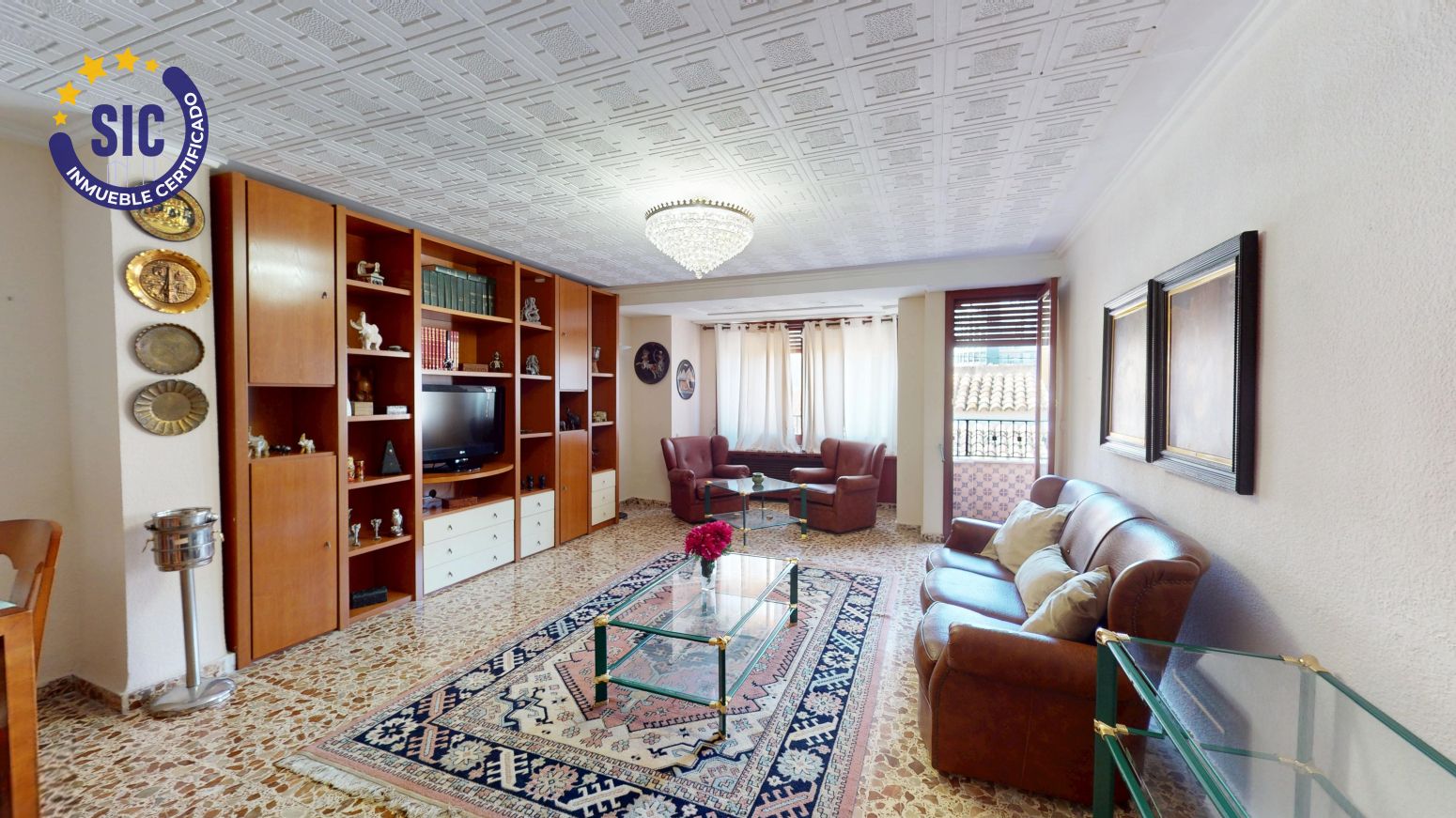 Living room of Flat for sale in  Valencia Capital  with Heating and Balcony