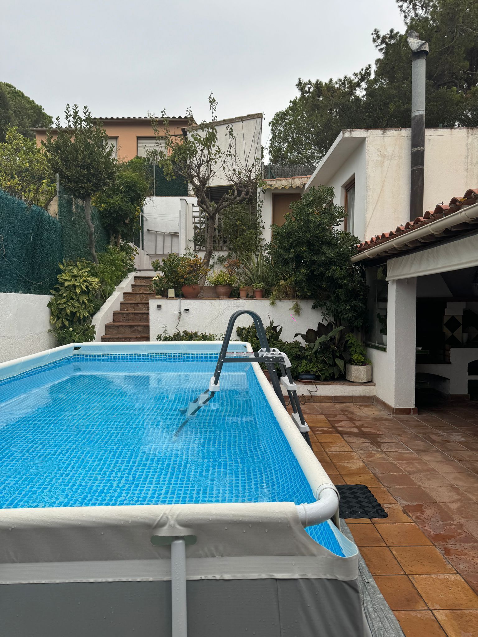 Swimming pool of House or chalet for sale in Mont-ras  with Air Conditioner, Heating and Terrace