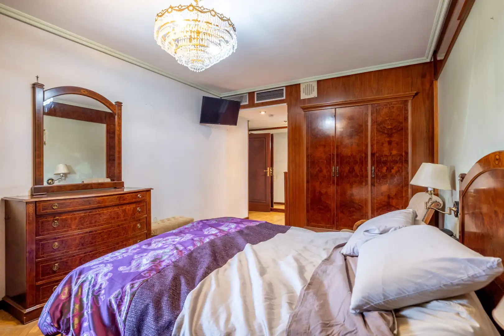 Schlafzimmer von Wohnung zum Verkauf in Zaragoza mit Klimaanlage, Heizung und Parkett