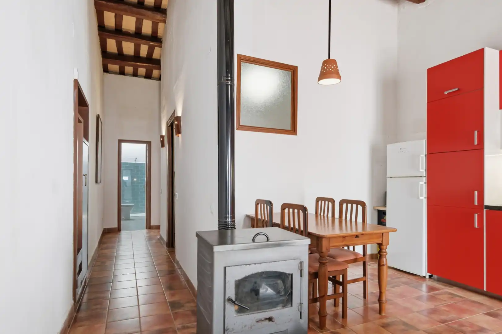 Comedor de Casa adosada en venta en Riudarenes con Aire acondicionado, Calefacción y Jardín privado