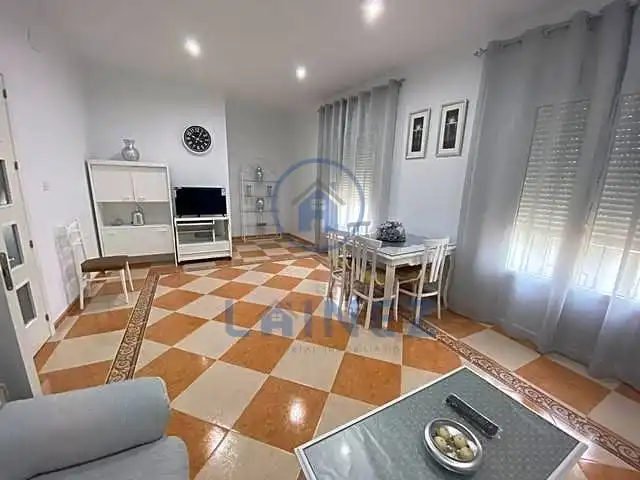 Living room of Flat for sale in Los Blázquez  with Air Conditioner, Terrace and Furnished