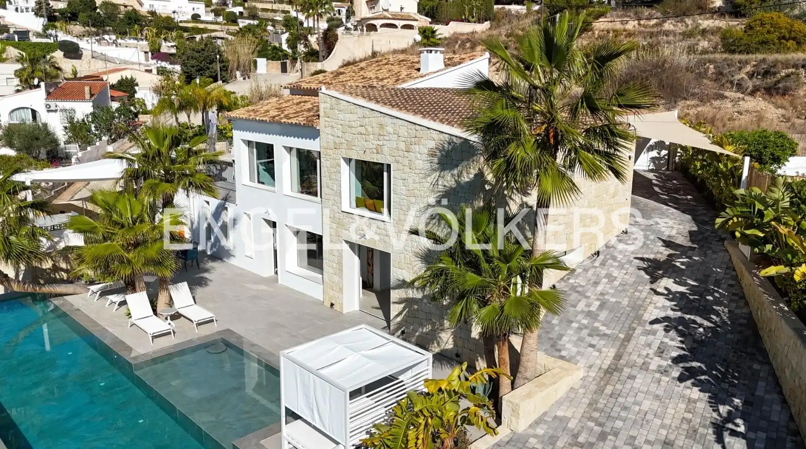 Vista exterior de Casa o chalet de alquiler en Jávea / Xàbia con Aire acondicionado, Calefacción y Jardín privado