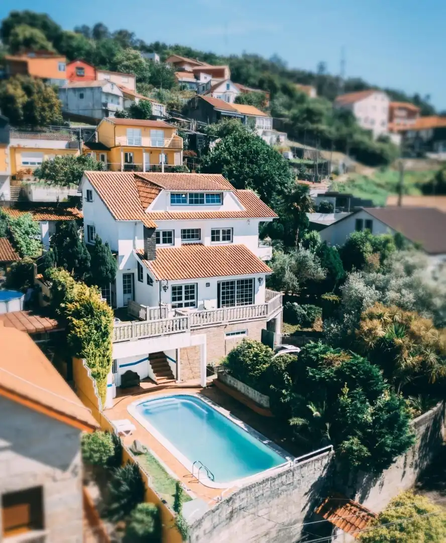Exterior view of Houses for sale in Vigo   with Terrace, Swimming Pool and Balcony