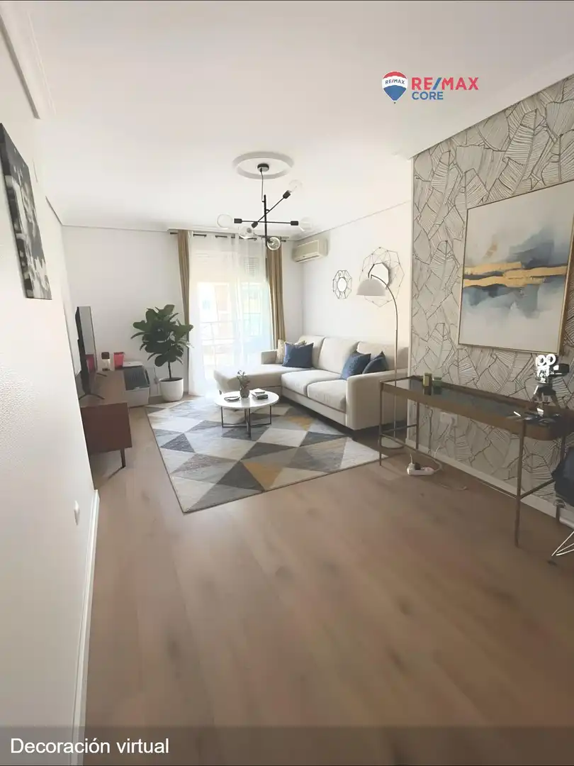 Sala d'estar de Pis en venda en Badajoz amb Aire condicionat i Terrassa