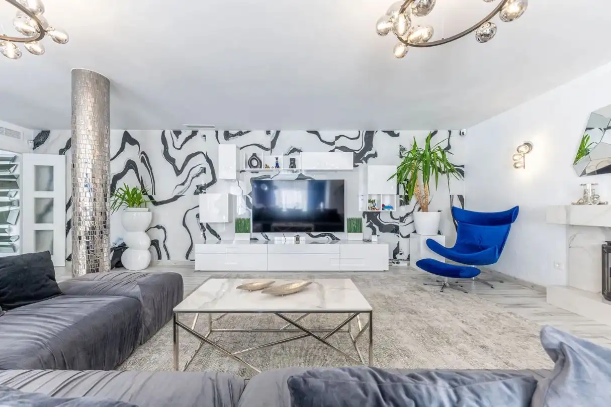 Sala d'estar de Àtic en venda en Alicante / Alacant amb Aire condicionat, Calefacció i Terrassa