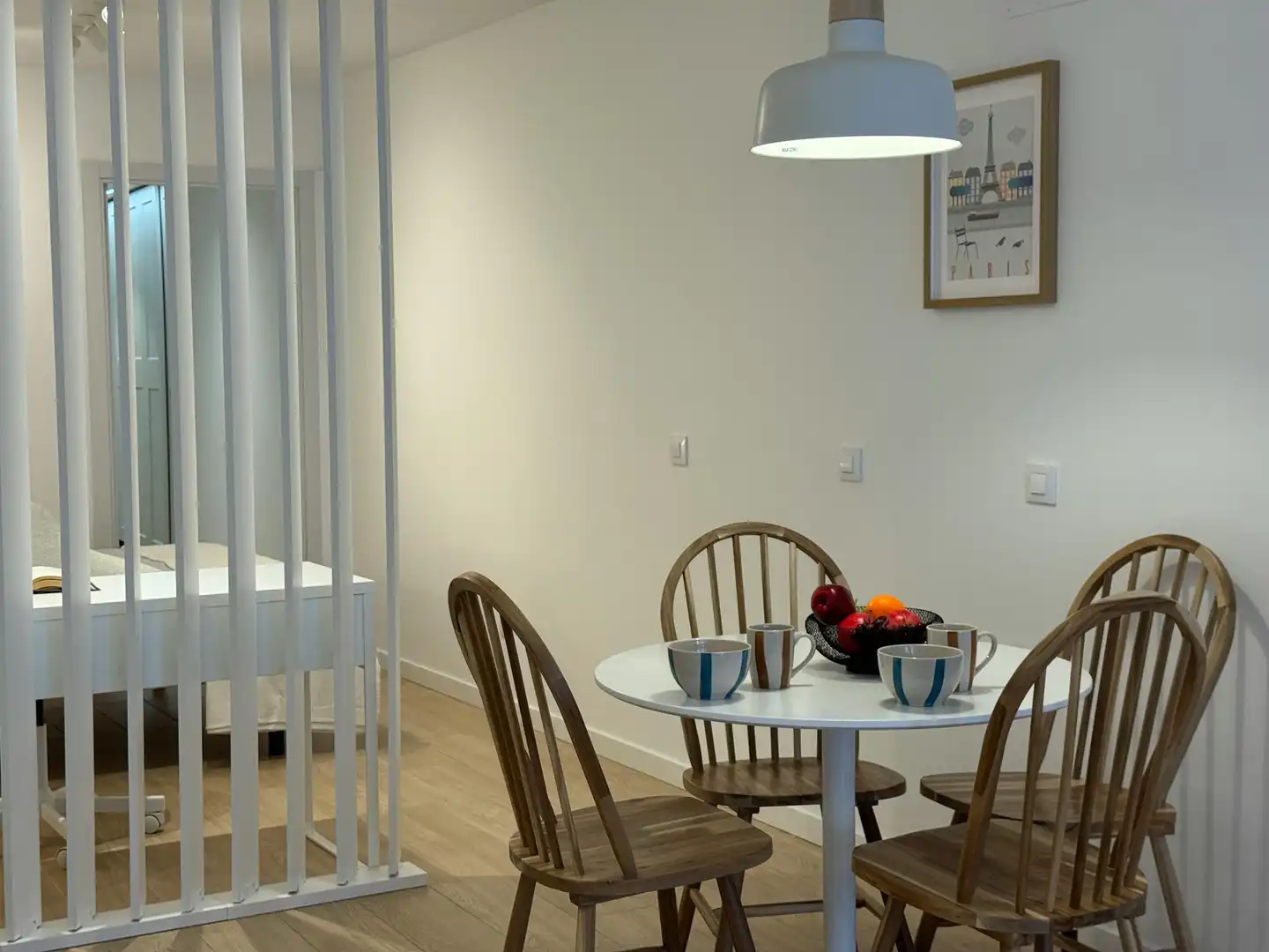 Dining room of Flat for rent in Madrid  with Air Conditioner, Heating and Furnished