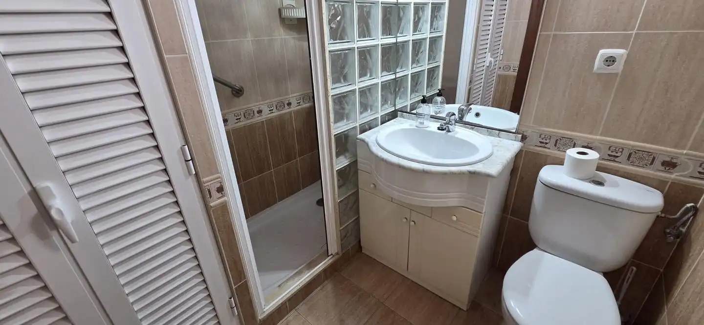 Bathroom of Flat for rent in Elche / Elx  with Air Conditioner, Furnished and Balcony