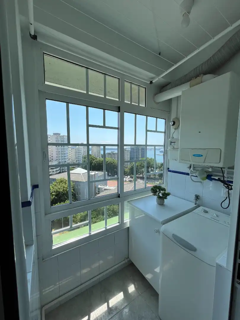 Terrasse von Wohnung zur Miete in Ferrol mit Heizung, Möbliert und Ofen