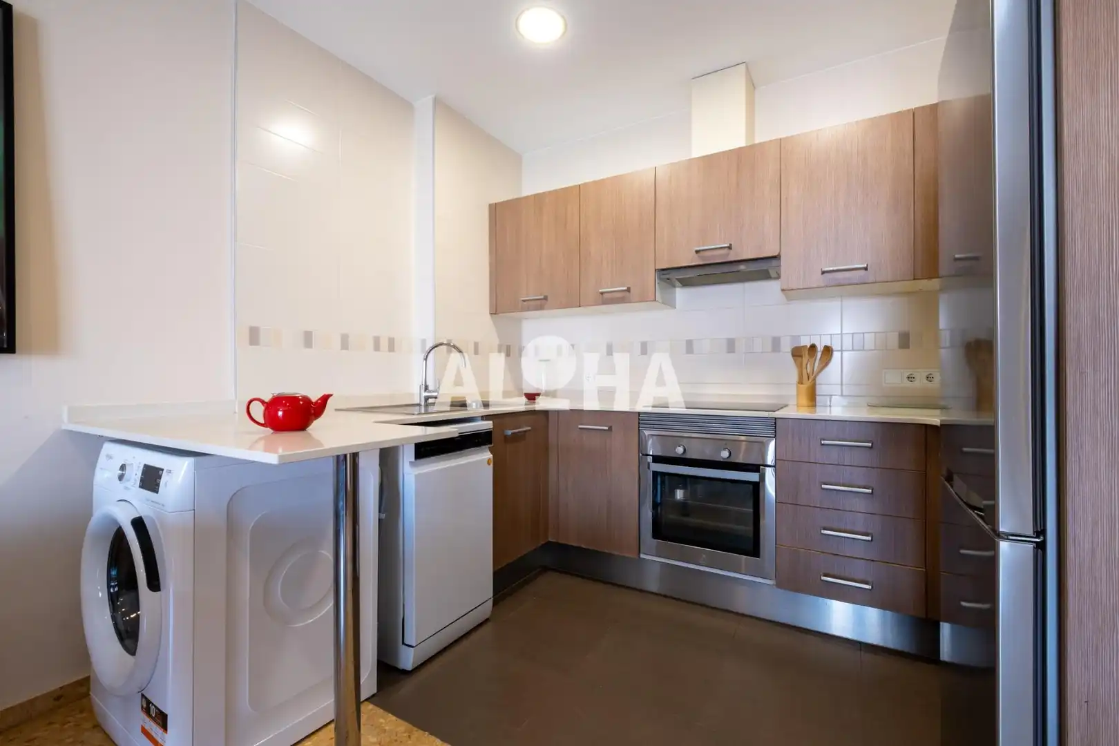 Cocina de Apartamento de alquiler en Moncada con Aire acondicionado, Calefacción y Amueblado