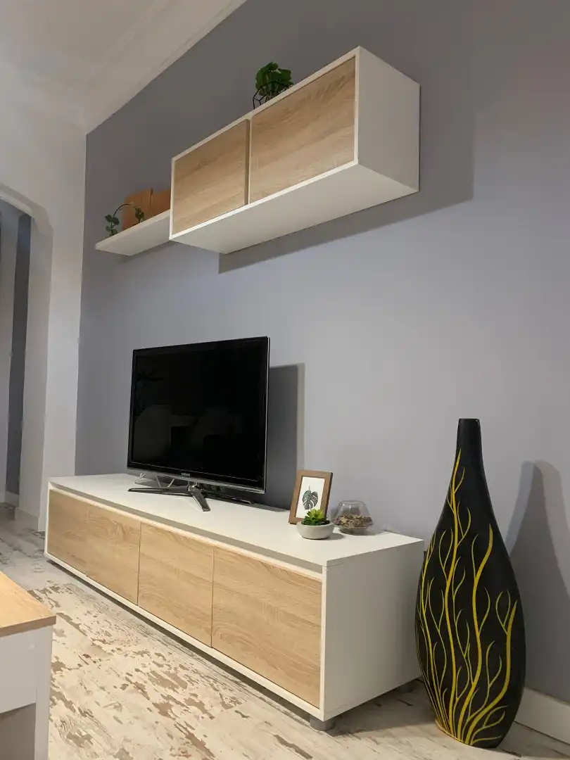 Sala de estar de Piso de alquiler en Zaragoza con Calefacción, Parquet y Amueblado