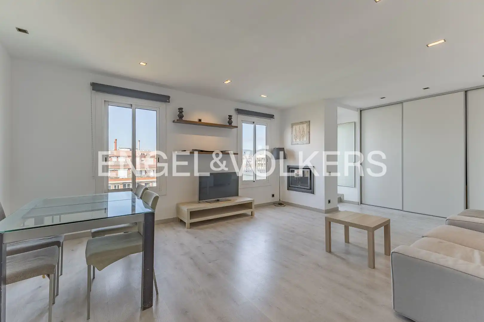 Sala de estar de Ático en venta en Gràcia
