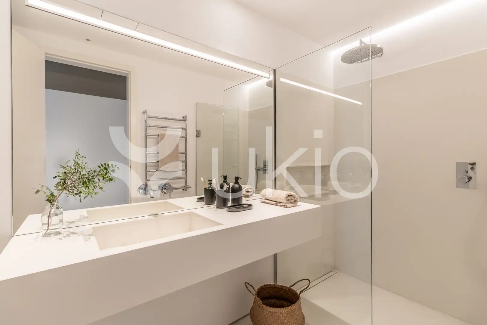 Baño de Apartamento de alquiler en Madrid con Aire acondicionado, Amueblado y Horno