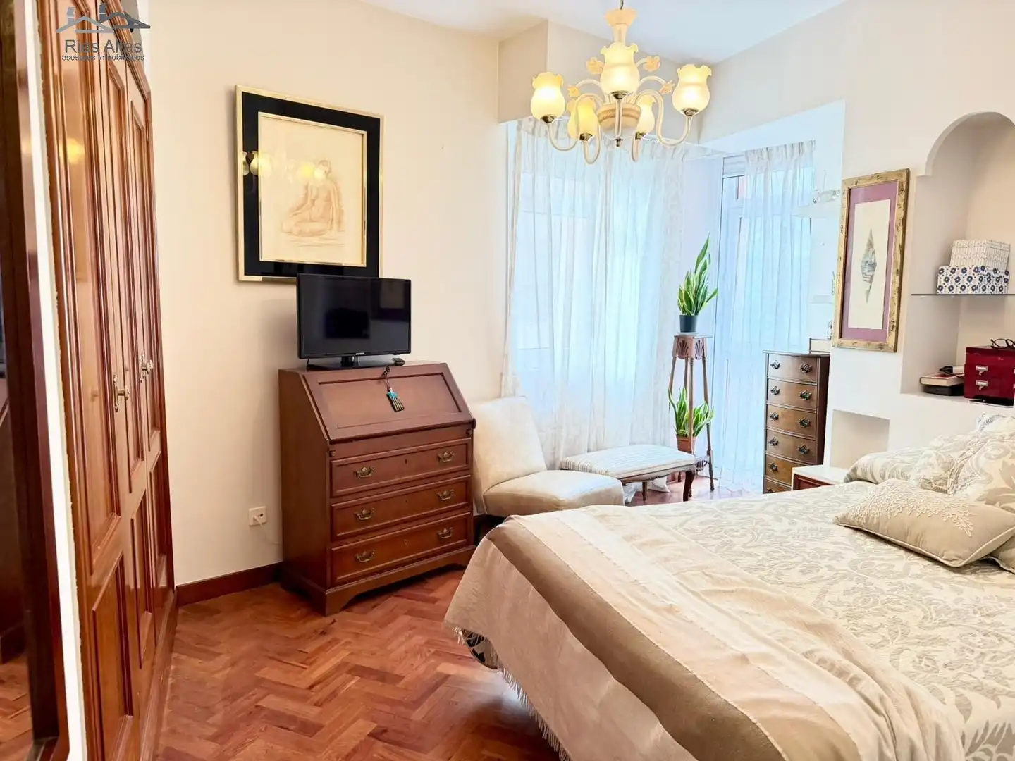 Bedroom of Flat for sale in A Coruña Capital   with Heating and Furnished