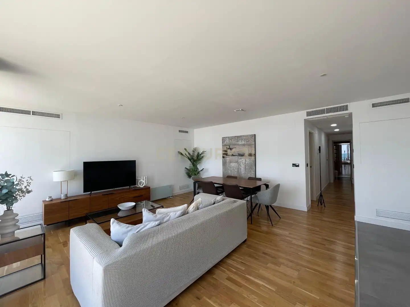 Sala de estar de Apartamento de alquiler en Málaga con Aire acondicionado, Lavadora y Microondas