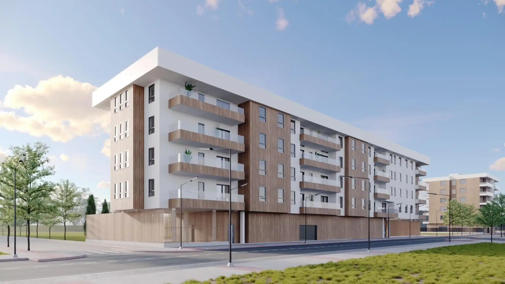 Vista exterior de Piso en venta en León Capital  con Calefacción, Jardín privado y Terraza