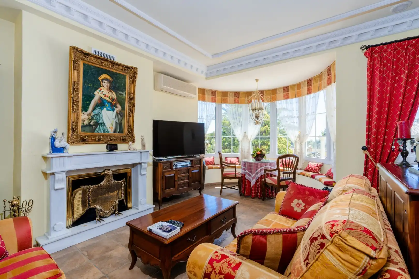 Sala de estar de Casa o chalet en venta en San Vicente del Raspeig / Sant Vicent del Raspeig con Aire acondicionado, Calefacción y Jardín privado