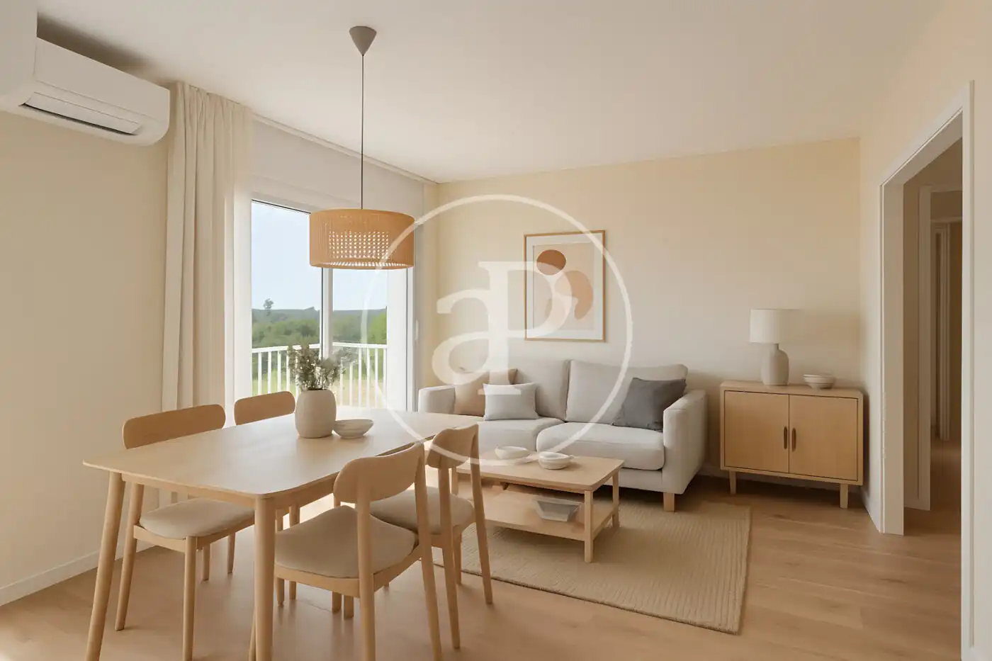 Sala de estar de Piso en venta en Sant Just Desvern con Aire acondicionado, Calefacción y Jardín privado