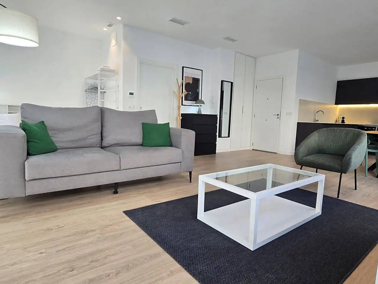 Wohnzimmer von Wohnung zur Miete in Valencia mit Klimaanlage, Heizung und Möbliert