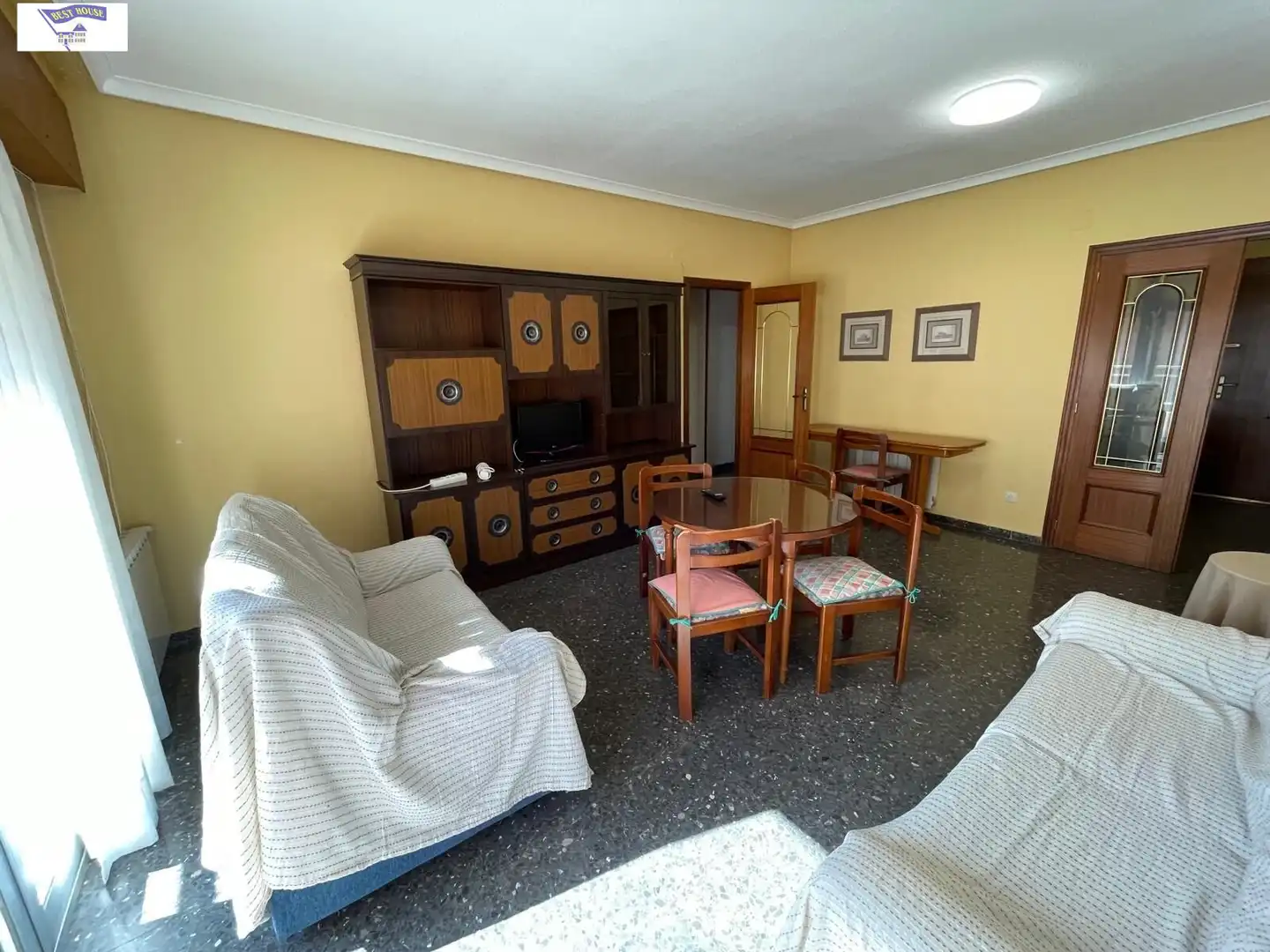 Living room of Flat for rent in Albacete  with Heating, Furnished and Balcony