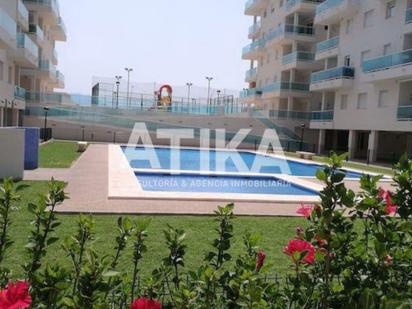 Swimming pool of Flat for sale in Piles  with Air Conditioner, Heating and Private garden