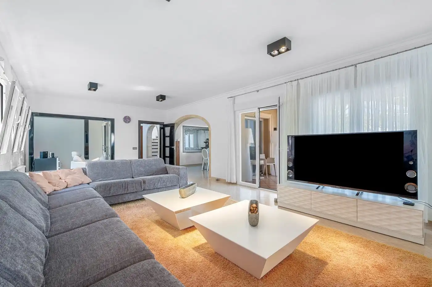 Sala de estar de Casa o chalet en venta en Benissa con Jardín privado, Terraza y Trastero