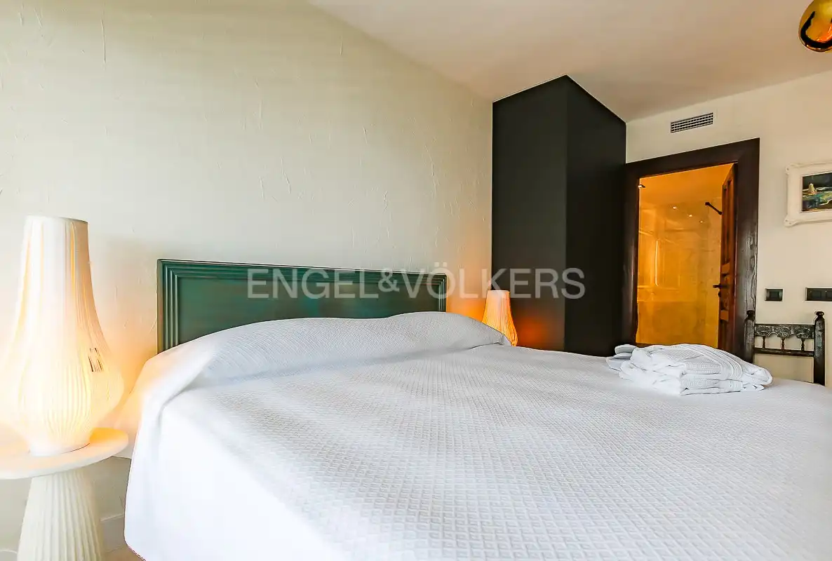 Schlafzimmer von Wohnung zur Miete in Sitges mit Klimaanlage, Heizung und Schwimmbad